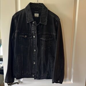 KSUBI Distressed Black Denim Jacket
